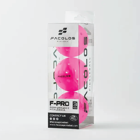 Facolos F-Pro Performance Pickleball Ball - Pink